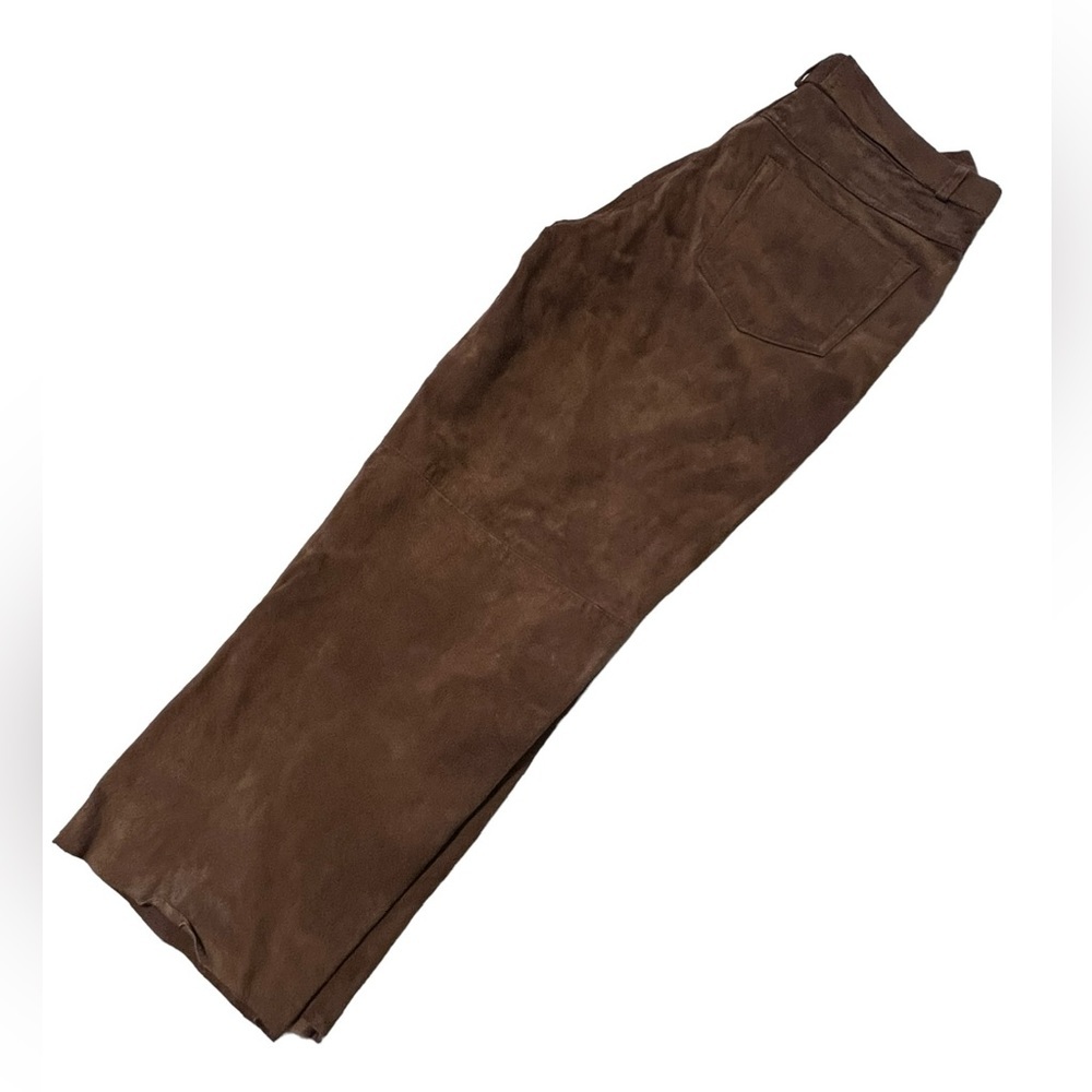 Vintage Bagatelle Brown Leather Pants - Picture 2 of 10